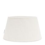 Linen taper lampshade white 38x21
