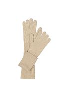 Olive cashmere gloves, spelt