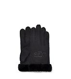 Sheepskin emb gloves, black