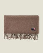 Massachussets wool scarf, brown melange