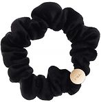 Velvet mini scrunchie, black