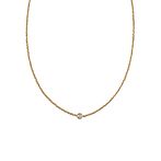 Flora citrine gold necklace