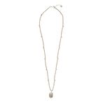 Cherish smokey quartz silver necklace