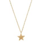 Beachcomber starfish necklace, gold