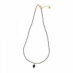 Magical black onyx gold necklace