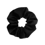Velvet plain scrunchie, black