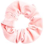 Velvet plain scrunchie, ballerina rose