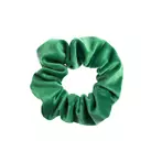 Velvet plain scrunchie, green