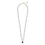 Cherish black onyx gold necklace