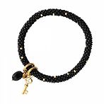 Jacky multi color black onyx key bracelet