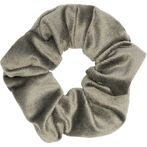 Velvet plain scrunchie, army