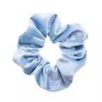 Velvet plain scrunchie, light blue