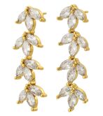 Laurel earrings, gold