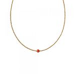 Flora carnelian gold necklace
