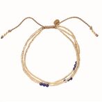 Shiny lapis lazuli gold bracelet