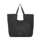 City Straw shoulder bag, black