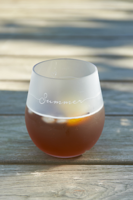SUMMERTIME WATER GLASS