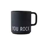 Favourite cup with handle you rock, black