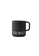 Favourite cup with handle you rock, black