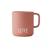 Favourite cup with handle love, nude