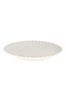 Flora large plate, white