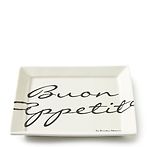 Buon appetito square plate 18x18