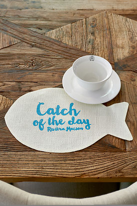 CATCH OF THE DAY PLACEMAT WHITE