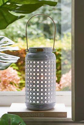 BLANCO WEAVE LANTERN