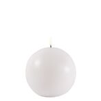 Led ball candle 10cm, white