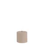 Outdoor led candle 7,8cm, sandstone