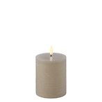 Led candle 10cm, sandstone