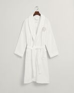 Crest robe, white
