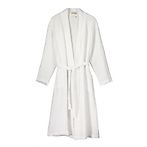 Capri waffle robe, optical white