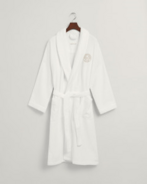 Crest robe, white