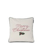 Merry Christmas pillow cover 50x50, off white/red
