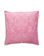 Jacquard paisley cushion, bold violet