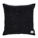 Linen pillow cover 50x50, black
