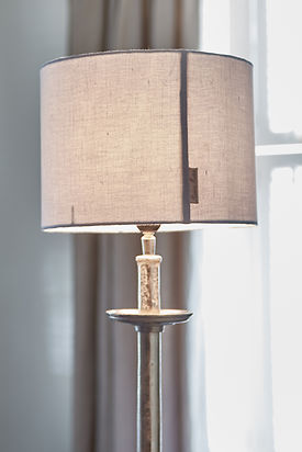 BASIC LAMPSHADE BLUE LINEN
