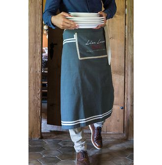 LIVE LOVE EAT APRON GREY