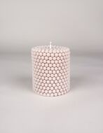 Balzola candle 9x10, dark taupe