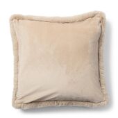 Heather alba faux fur pillow cover 50x50