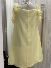 Frill dress, yellow