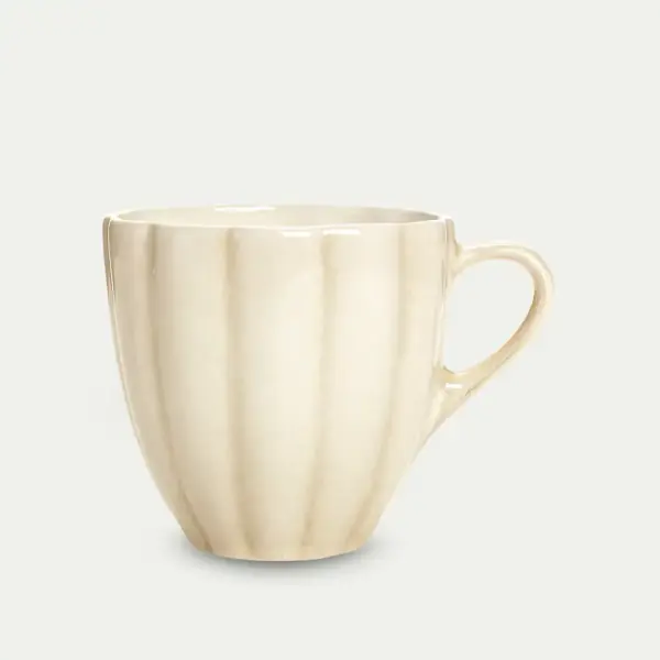 Oyster mug 11cm, sand