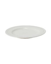Porcelain dessert plate, white/beige