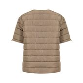 Asta quilted short sleeved jacket, sand