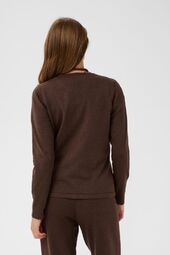 Mila cardigan, bracken melange/brown