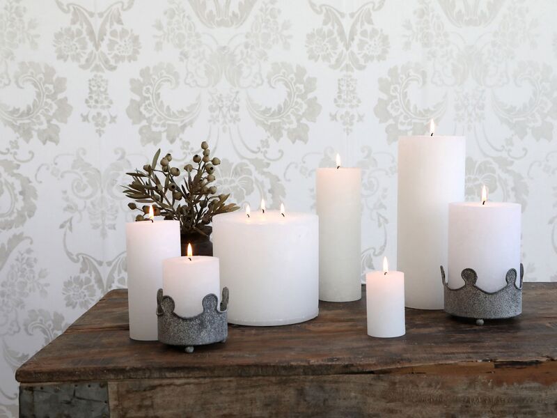 Macon pillar candle 15x10, white