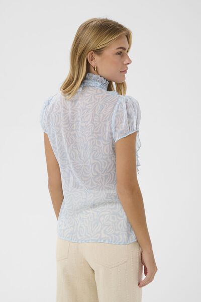 Lilja shirt, cerulean turtledove cactus