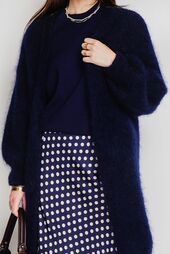 Long cardigan, navy