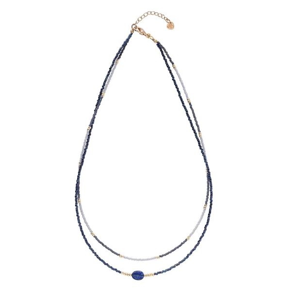 Devotion lapis lazuli gold necklace
